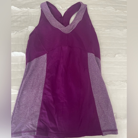 Champion Tops - Purple workout tank with built in bra